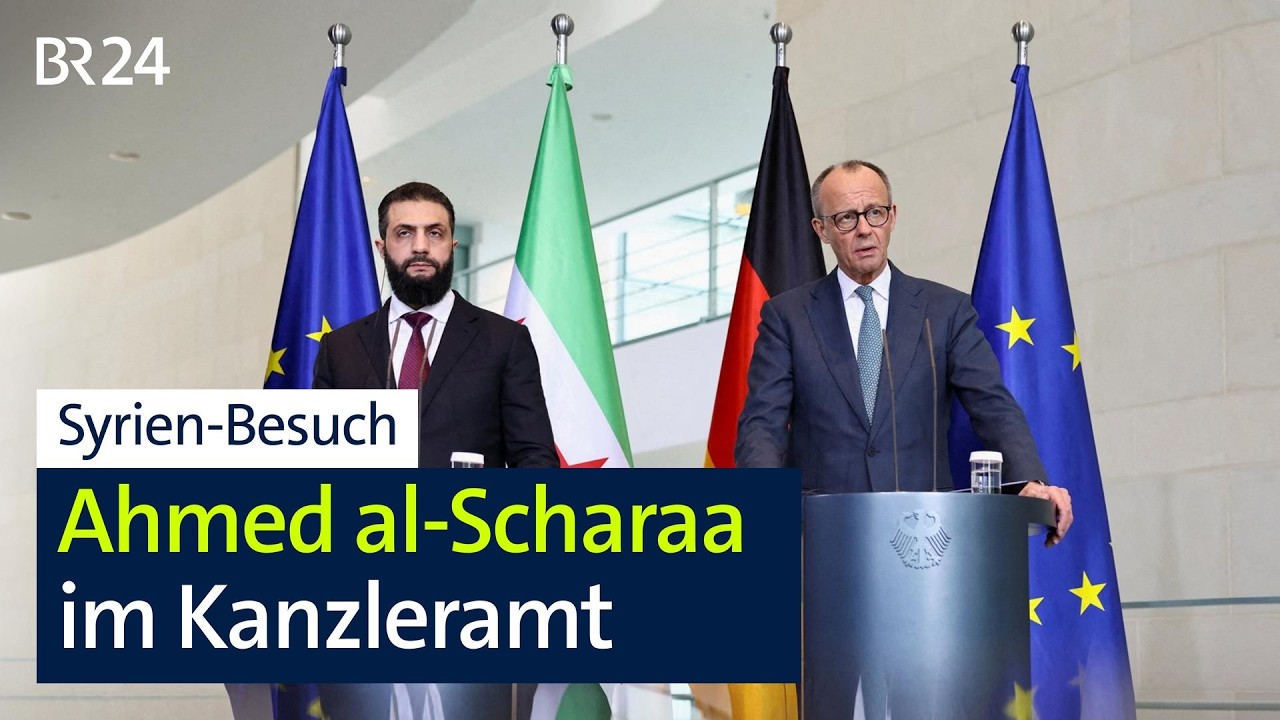 Syrien-Besuch: Ahmed al-Scharaa im Kanzleramt | BR24
