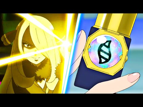 Cynthia Mega Evolves Her Garchomp | Mega Garchomp Evolution in Pokémon Journeys Episode 117 English