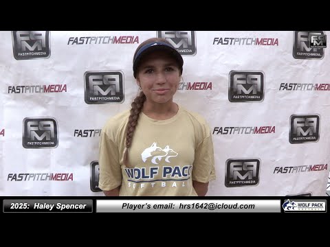 2025 Haley Spencer 3.9 GPA - Catcher & Middle Infielder Softball Skills Video Lady Wolfpack 18 Gold