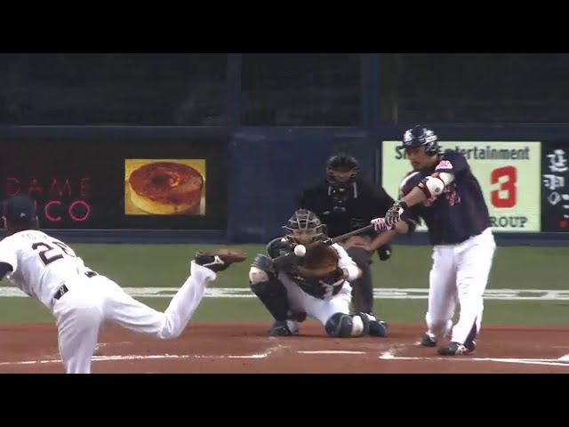 【5回表】バファローズ・東明が被弾… スワローズ・畠山の勢い止められず 2015/6/10 Bs-S