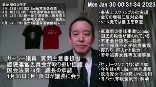 通常国会での予算委員会の開催回数に驚きました