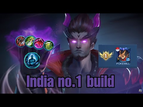 Trying India No.1 Yu Zhong Build | IGN - POKEMILL Insane damage | DG Tatsuya | Mobile Legends