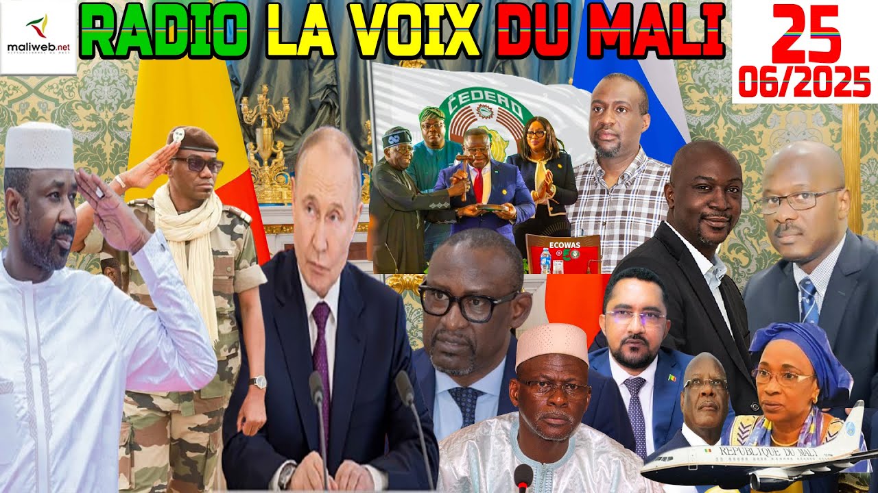 La Revue de Presse de la RADIO LA VOIX DU MALI du 25 Juin 2025