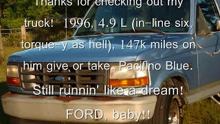 1996 Ford F-150, in Pacifino Blue (to Joe Diffie - Pickup Man)