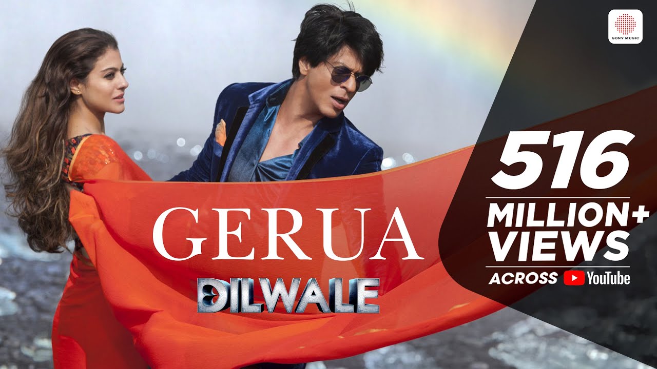 Gerua - Shah Rukh Khan | Kajol | Dilwale | Pritam | SRK Kajol Official New Song Video 2015| Arijit Singh & Antara Mitra   Lyrics