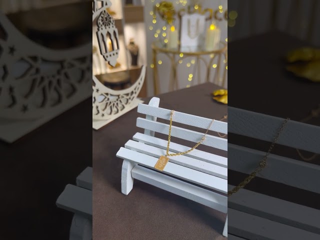 قلادة سبكة الورد بالسلاسال المبروم ذهب (NC.0047)