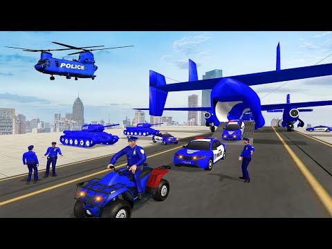Police Car Cargo Truck Transport 3D Transport Mode Game Play # 1 By AZ Studio
