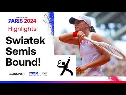 Swiatek Into Semis After Collins Retires! | #Paris2024 Highlights