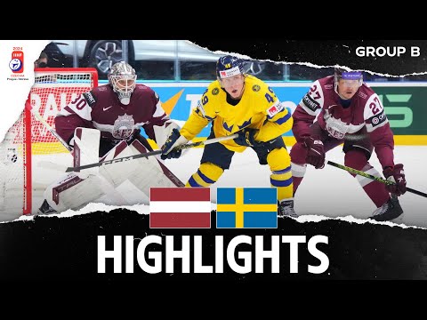 Хоккей Highlights: Latvia vs Sweden | 2024 #MensWorlds