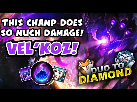 VEL'KOZ DOES SO MUCH DAMAGE! DUO TO DIAMOND - VICKSY | League of Legends