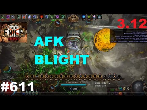 [Path of Exile] AFKing Blighted Maps in 3.12 Heist League on Day 33 Stream Vod - 611