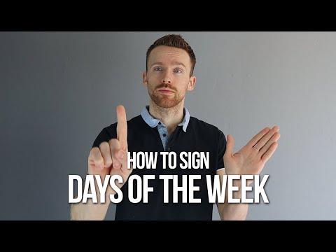 How to Sign Today in BSL