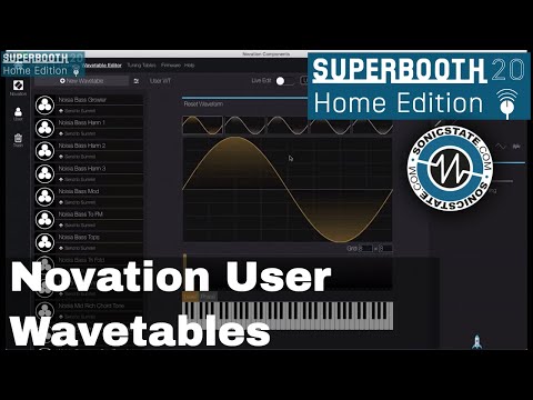 Superbooth 20HE  - Novations User Wavetable Editor For Peak and Summit