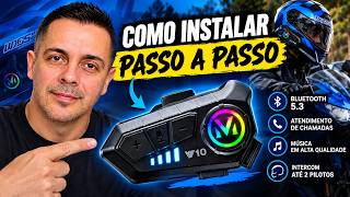 COMO INSTALAR COMUNICADOR FONE DE OUVIDO NO CAPACETE ABRRTO PASSO A PASSO 