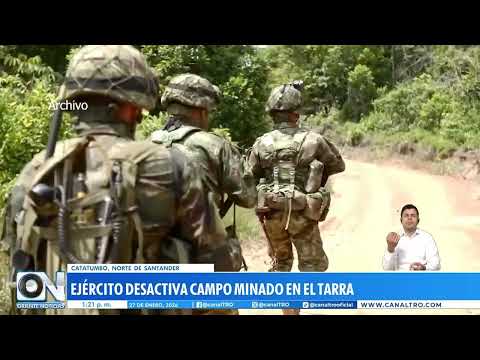 Operación Catatumbo: Fuerzas militares destruyen explosivos en Teorama, El Tarra y Tibú
