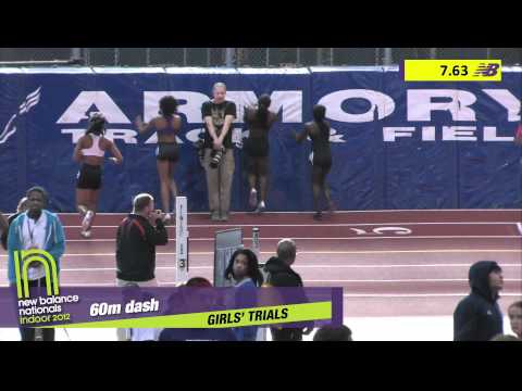 Girls 60m Heat 3 - New Balance Indoor Nationals 2012