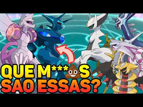 PIORES POKÉMON LENDÁRIOS? Dialga e Palkia Origin são estranhos por um motivo...