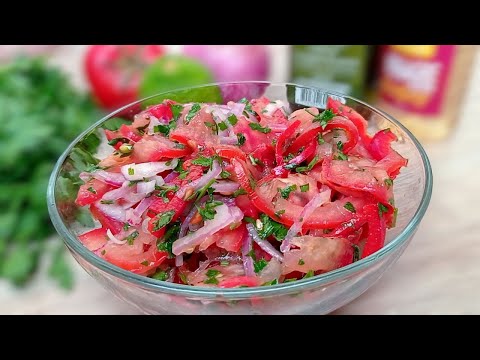 🥗🍅 Disfruta del delicioso sabor de una ensalada de tomate 💥🤤