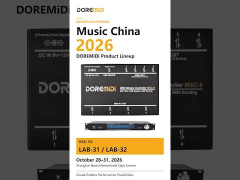 DOREMIDI THRU-3 MIDI THRU BOX 1-IN 3-OUT USB POWERED - BLACK image 4