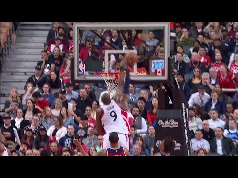 John Wall BLOCKS Serge Ibaka | Wizards vs Raptors | 3.1.17 | 16-17 NBA Season