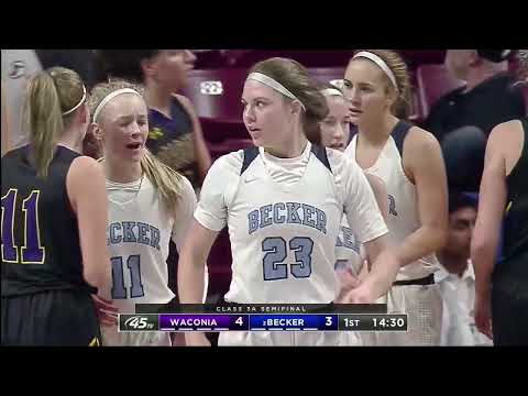 2020 Class AAA Girls Basketball state semifinal: Becker vs. Waconia