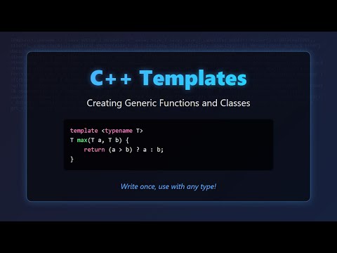 C++ Templates: Master Generic Programming for Beginners ✨