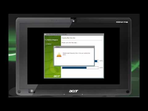Acer Iconia Tab W500 - Starten Sie den Recovery-Prozess