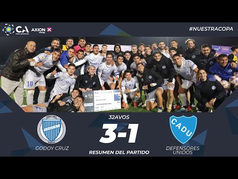 32avos: Godoy Cruz 3 - Defensores Unidos 1