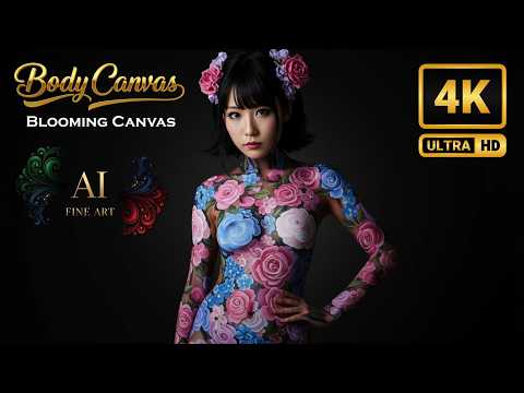 【BodyCanvas】The Blooming Canvas | Body Painting of Living Colors - Expanded (4K Cinematic Visuals)