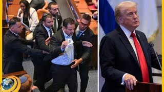 Սկանդալ՝ Իսրայելում Թրամփի ելույթի ժամանակ. բոյկոտող ընդդիմադիրներին քաշքշելով հանել են դահլիճից