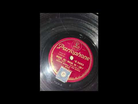 RONNIE MUNRO band - Where, oh where do I live (Parlophone E5923) (1927)