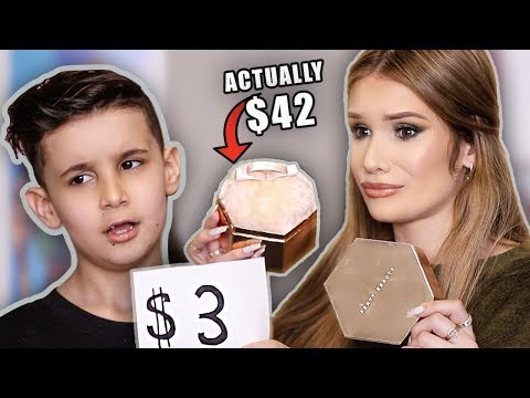LITTLE BROTHER GUESSES MAKEUP PRICES! ... so cute lol Video