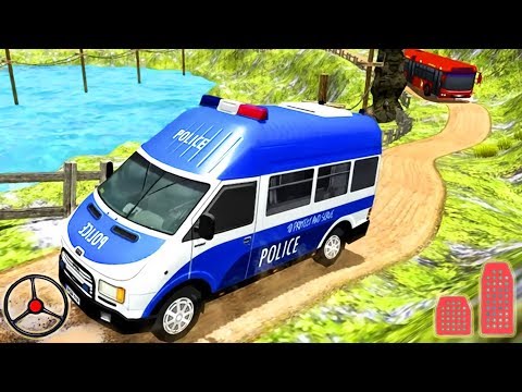 US Police Car Chase Driver - Offroad Police VAN | Free Simulation | Android Gameplay