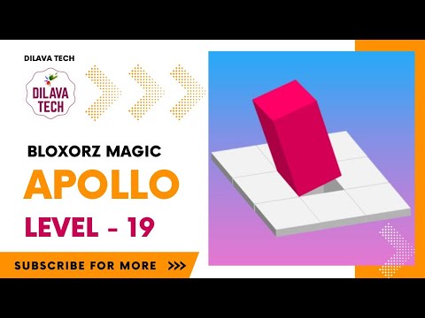 Bloxorz Magic - APOLLO Level - 19 | Bloxorz - Block And Hole | Gameplay | Walkthrough | Dilava Tech