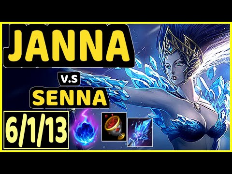 DIOUD (JANNA) vs SENNA - 6/1/13 KDA BOTTOM SUPPORT GAMEPLAY - BR Ranked MASTER