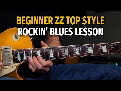 Beginner / Intermediate ZZ Top Style 12 Bar Blues Solo Lesson