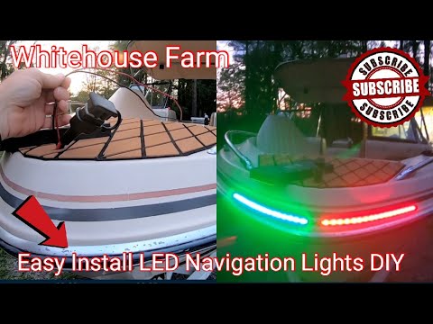 How To Install LED Boat Navigation Lights DIY!