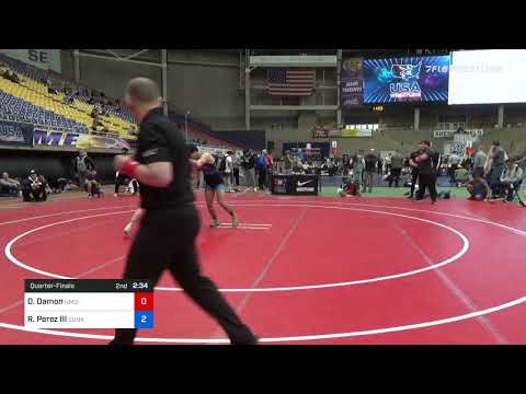 72 Kg Quarterfinal - Dominic Damon, NMU-National Training Center Vs Robert Perez III, Sunkids Wres