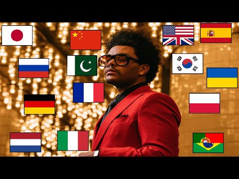 BLINDING LIGHTS in 14 Different Languages! (The Weeknd)