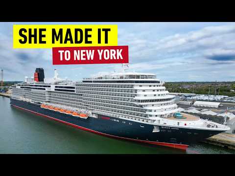 Thumbnail for She made it - Cunard Queen Anne arrives in New York