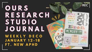OURS Studio Research Journal Weekly Set-up | Creative Journaling Stickerbook | January 12-18