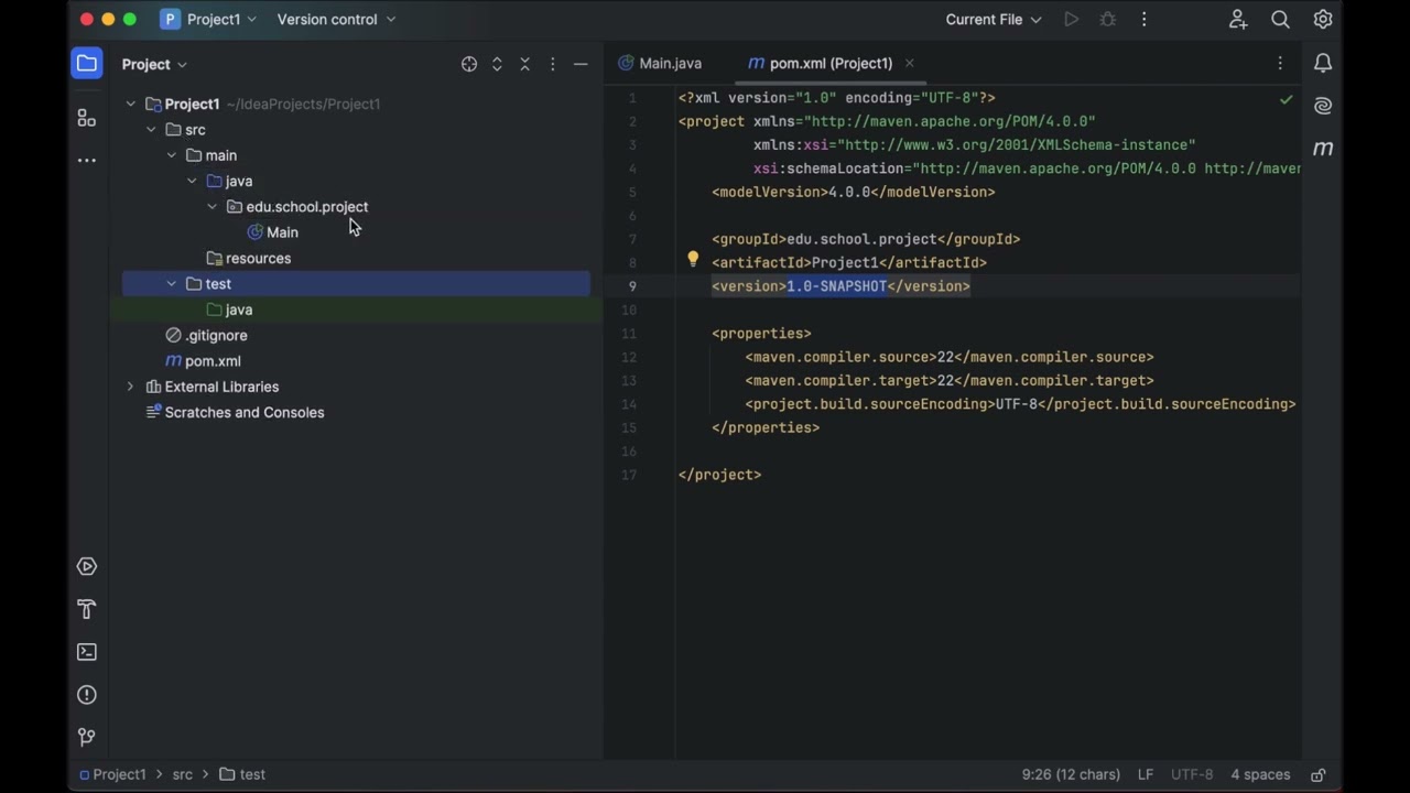 How to create a Maven project in IntelliJ.