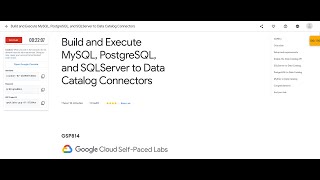 Build and Execute MySQL, PostgreSQL, and SQLServer to Data Catalog Connectors #Learn_to_earn #GSP814