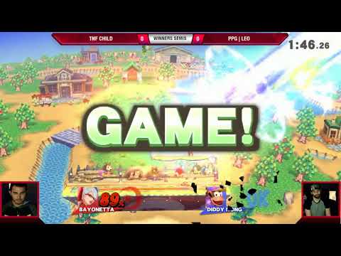 VS Weekly 8/3/17 - Winners Semis - Child (Bayonetta) vs Leo (Diddy) - Smash 4