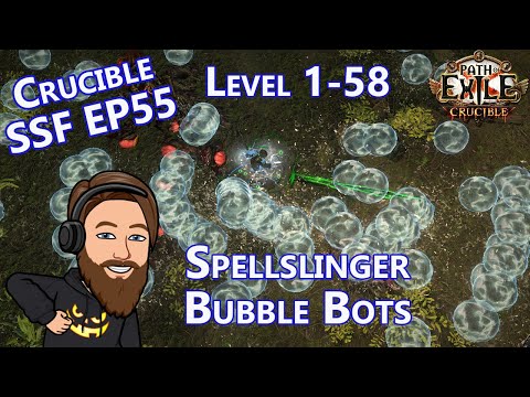 New Build! Leveling Spellslinger Frostbolt Triggerbot Saboteur - Crucible SSF EP 55
