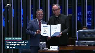 Congresso homenageia os 475 anos da diocese de Salvador