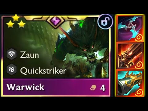 Infinity Range! 3-Star Warwick is a Monster⭐⭐⭐ | TFT Set 16