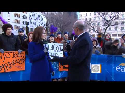 Man Jumps Fence on Early Show Plaza
