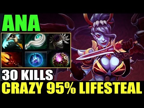 Ana Dota2 7.01 [Queen of Pain] 30 Kills- Insane 95% Lifesteal