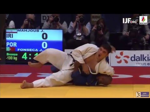 Judo 2016 Grand Prix Dusseldorf: Mahjoub (IRI) - Fonseca (POR) [-100kg] bronze
